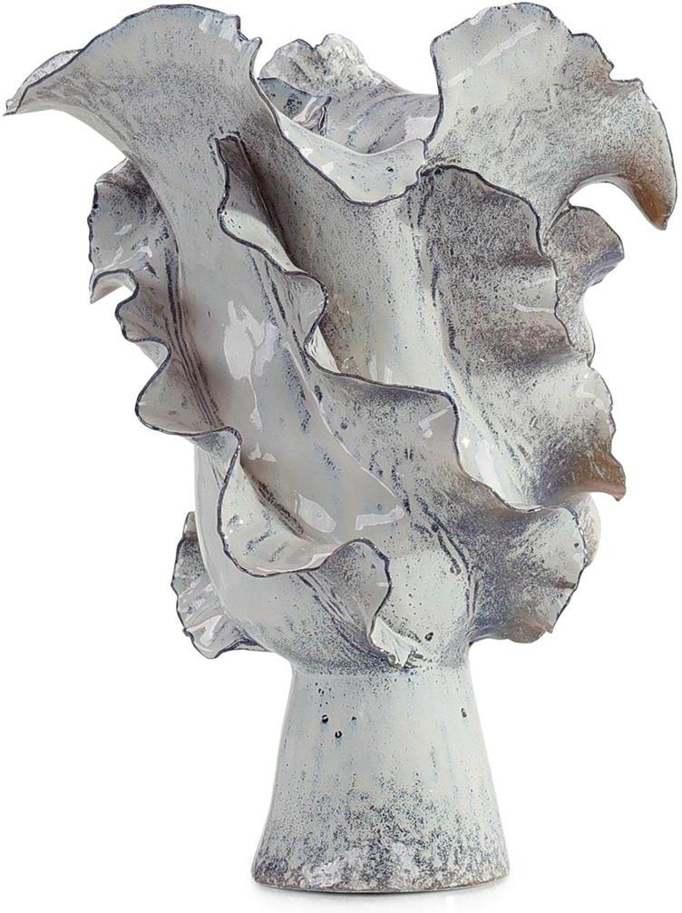 John Richard Decor Waved Porcelain Vase - Image 3