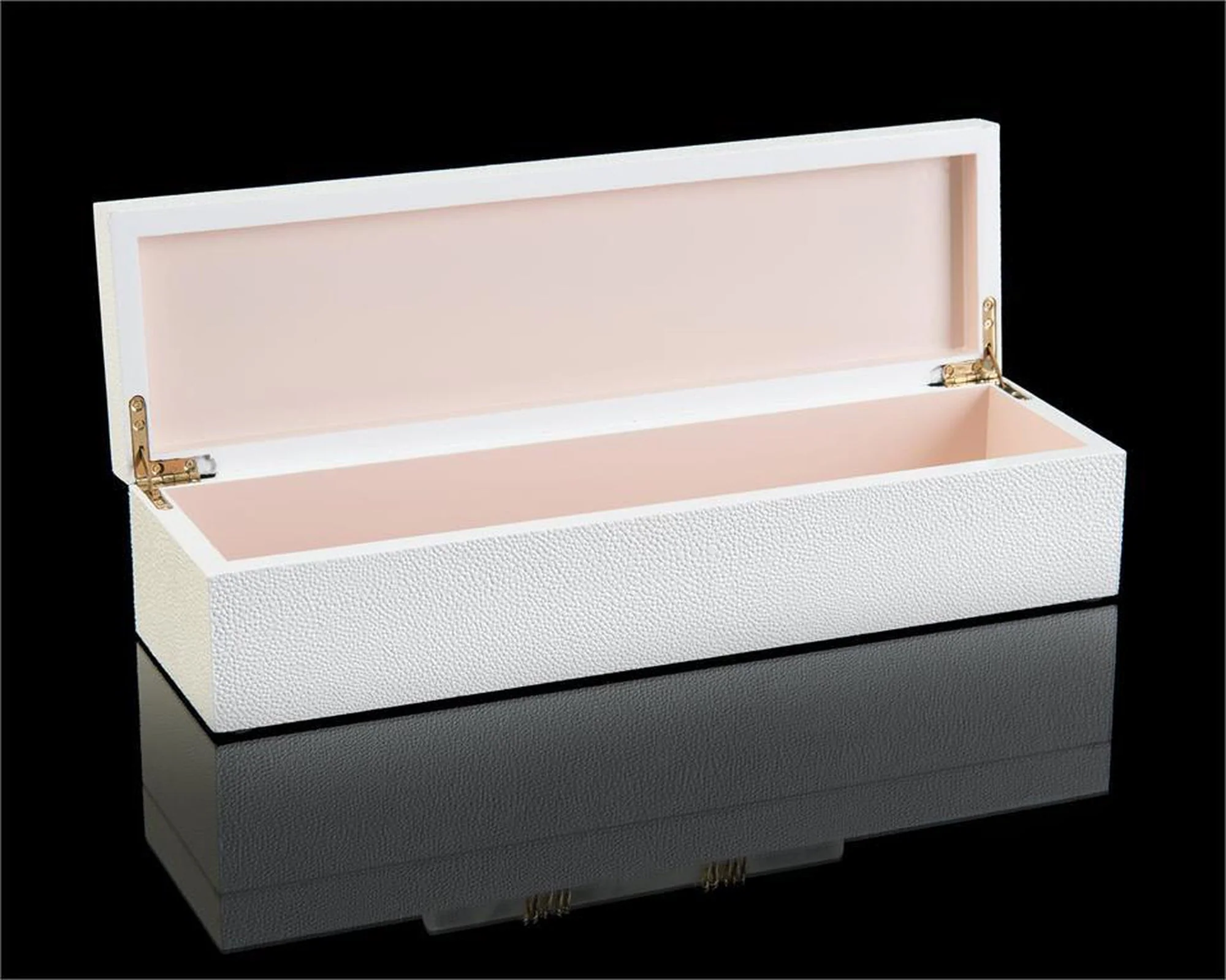 John Richard Decor White Box with Alabaster Handle - Image 2