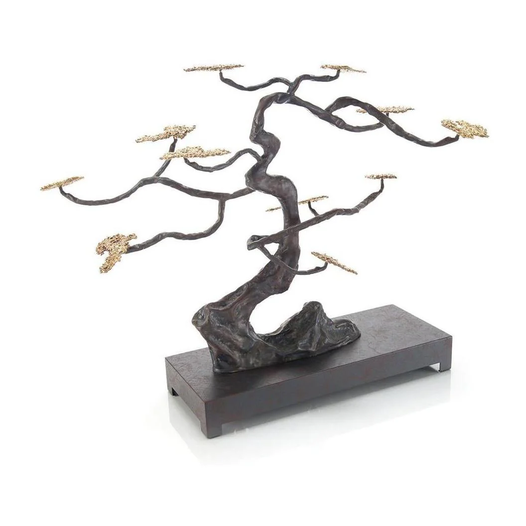 John Richard Decor Windswept Sculpture in Antique Brass - Image 2