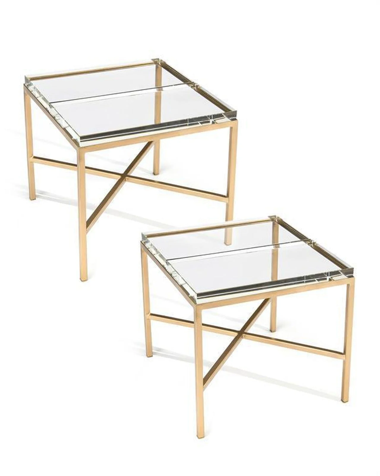 John Richard Double Glass Block Bunching Table - Image 2