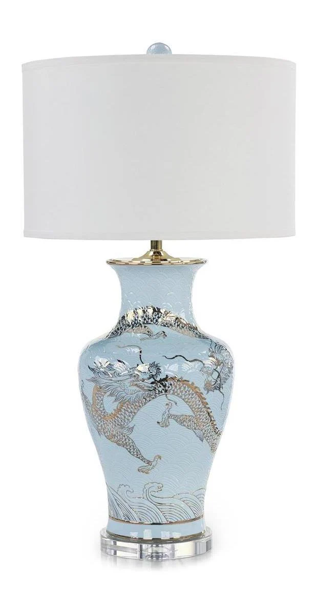 John Richard Dueling Dragons Table Lamp - Image 2