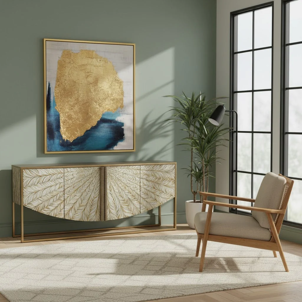 John Richard Florentine Four-Door Credenza - Image 2