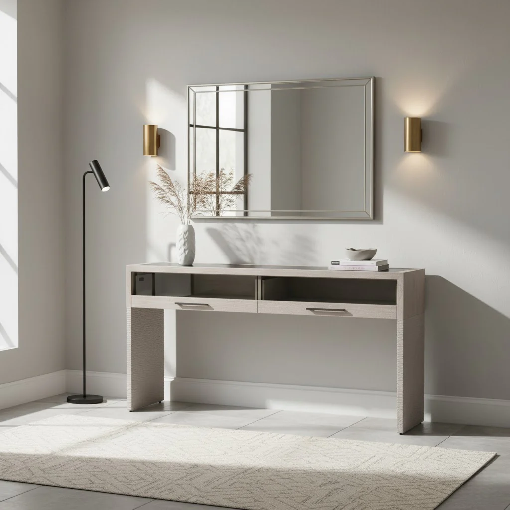 John Richard Galicia Two-Drawer Lighted Console Table - Image 2