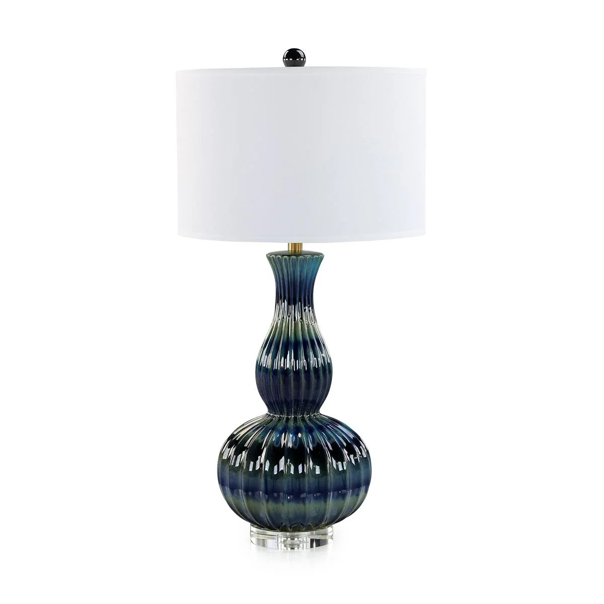 John Richard Genevieve Table Lamp, Blue - Image 2