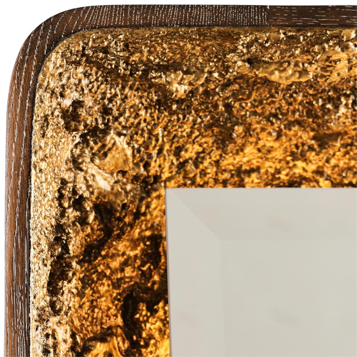 John Richard Gilded Oak Mirror, Rectangular - Image 4