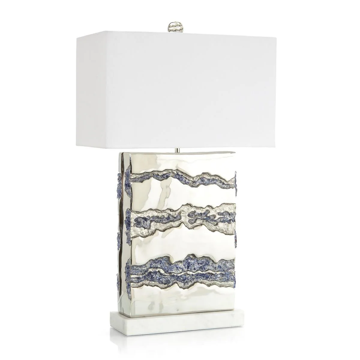 John Richard Glass Geode Table Lamp 10536 - Image 2