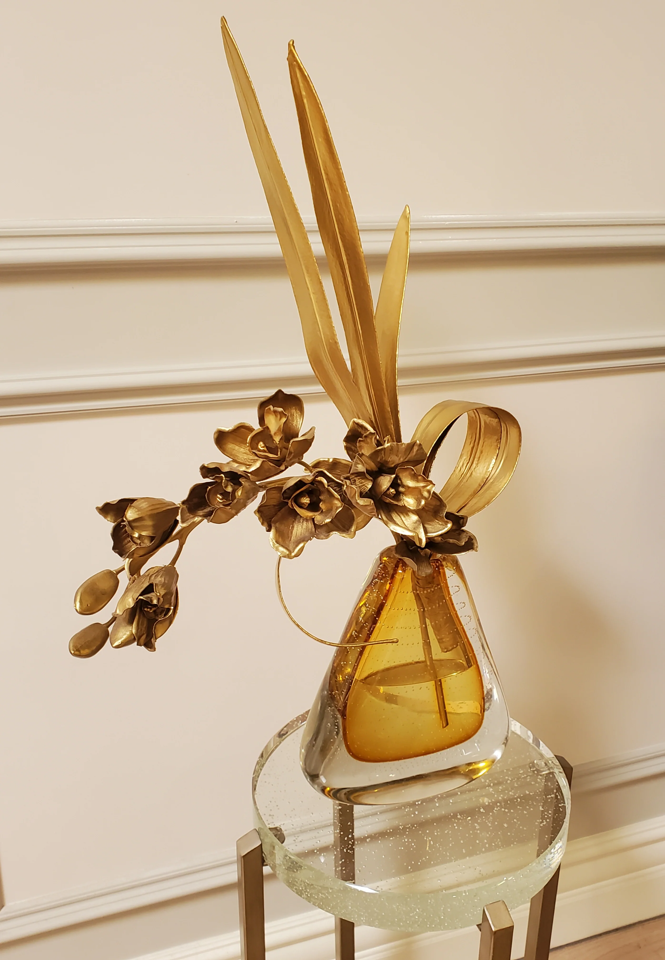 John Richard Gold Botanical / Vase Display Floor Sample - Image 2