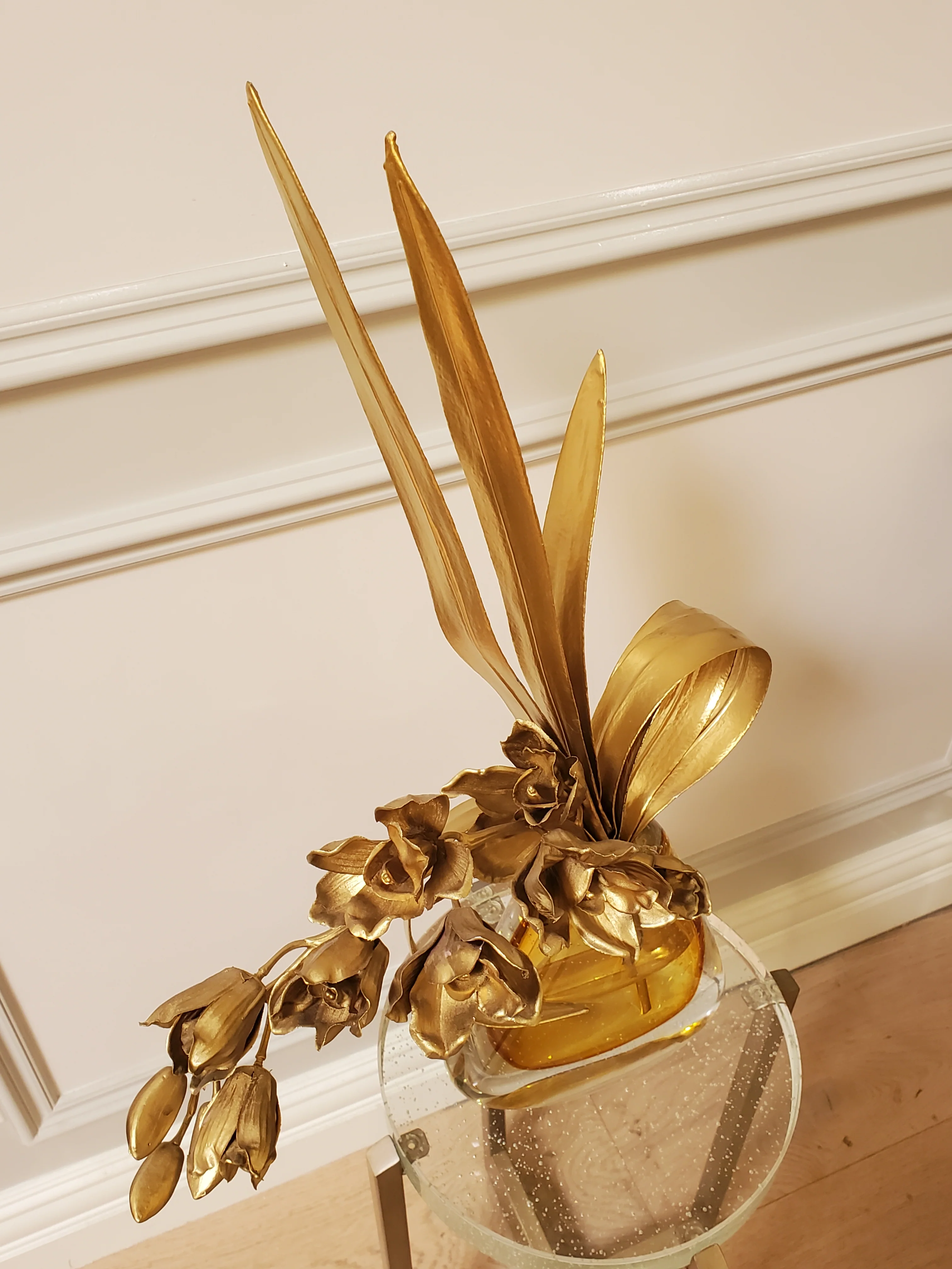 John Richard Gold Botanical / Vase Display Floor Sample - Image 3