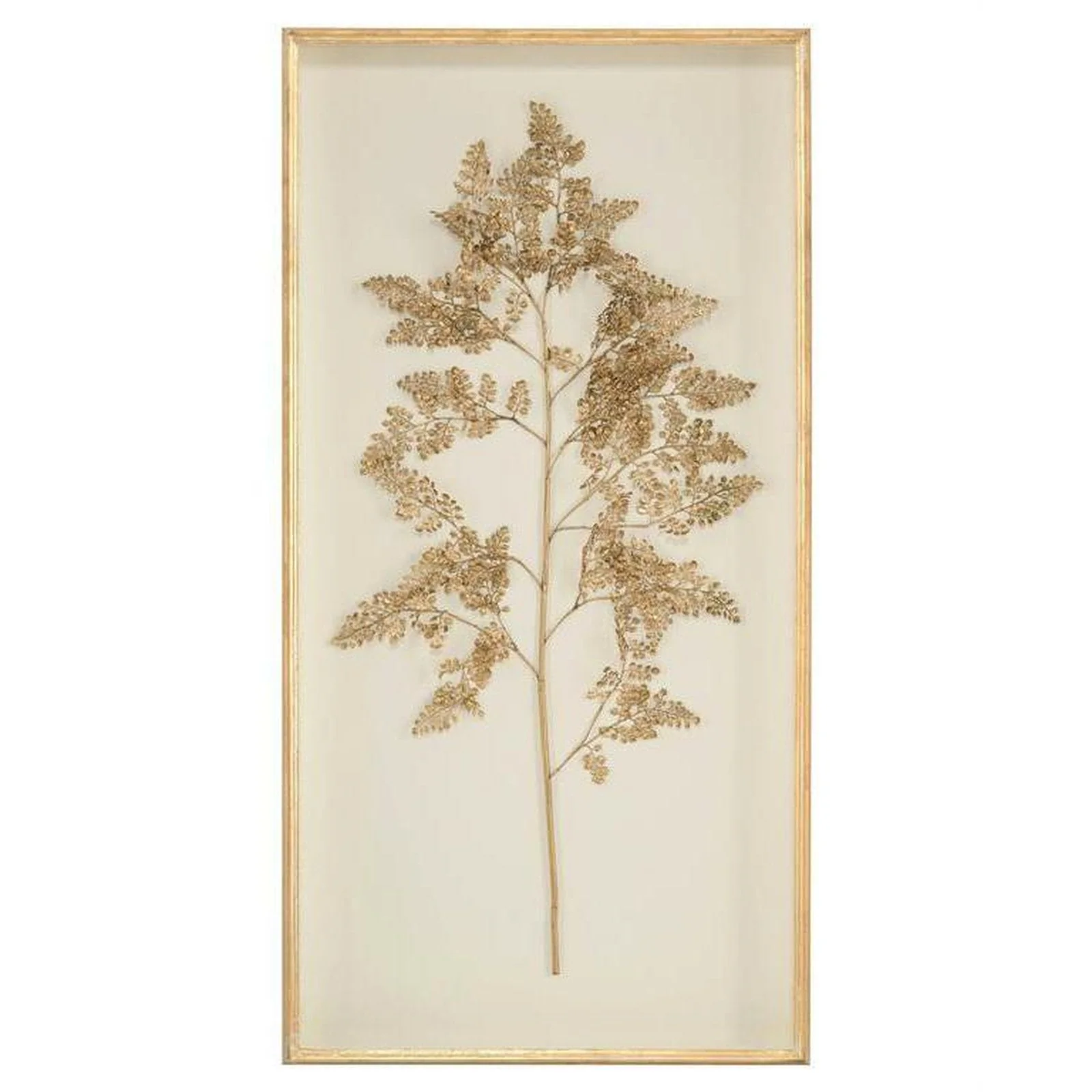 John Richard Golden Frond On Ivory Wall Art - Image 2