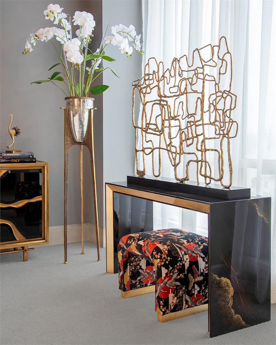 John Richard Golden Tide Console Table - Image 2