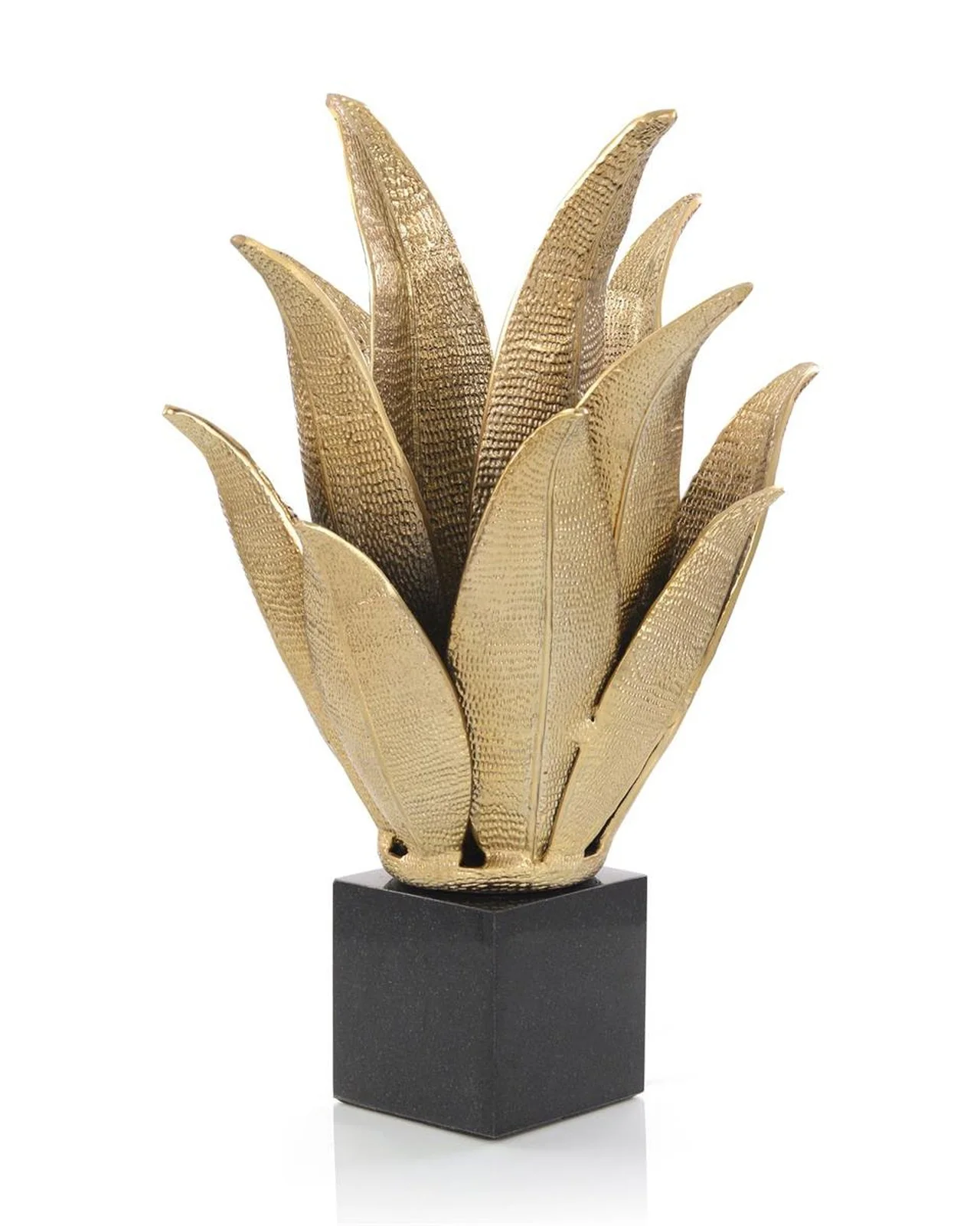 John Richard Handcrafted Brass Leaf Accent Lamp - Image 2