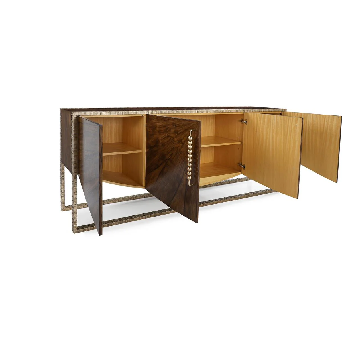 John Richard Korina Four-Door Credenza - Image 2