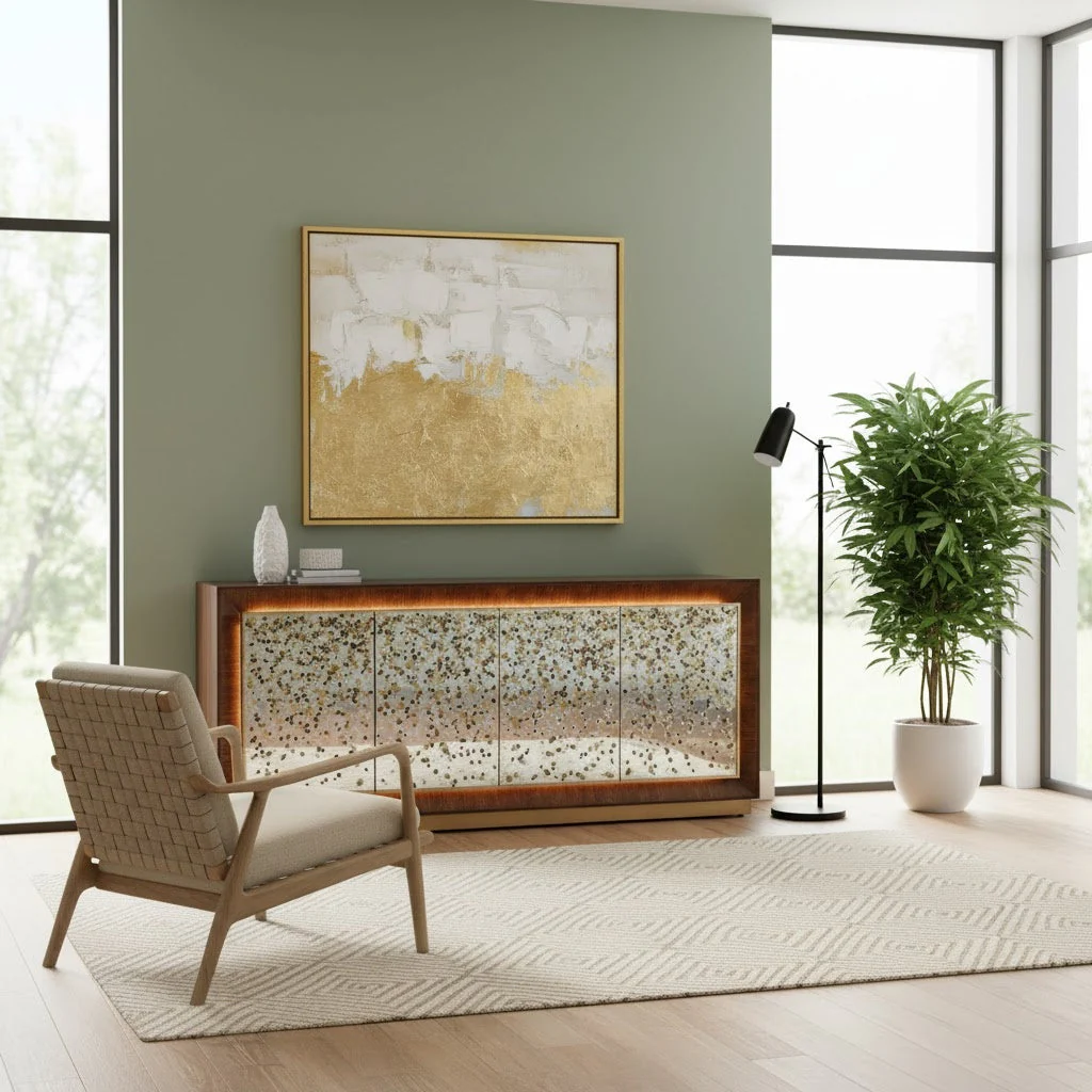 John Richard Macallan Four-Door Lighted Credenza - Image 2