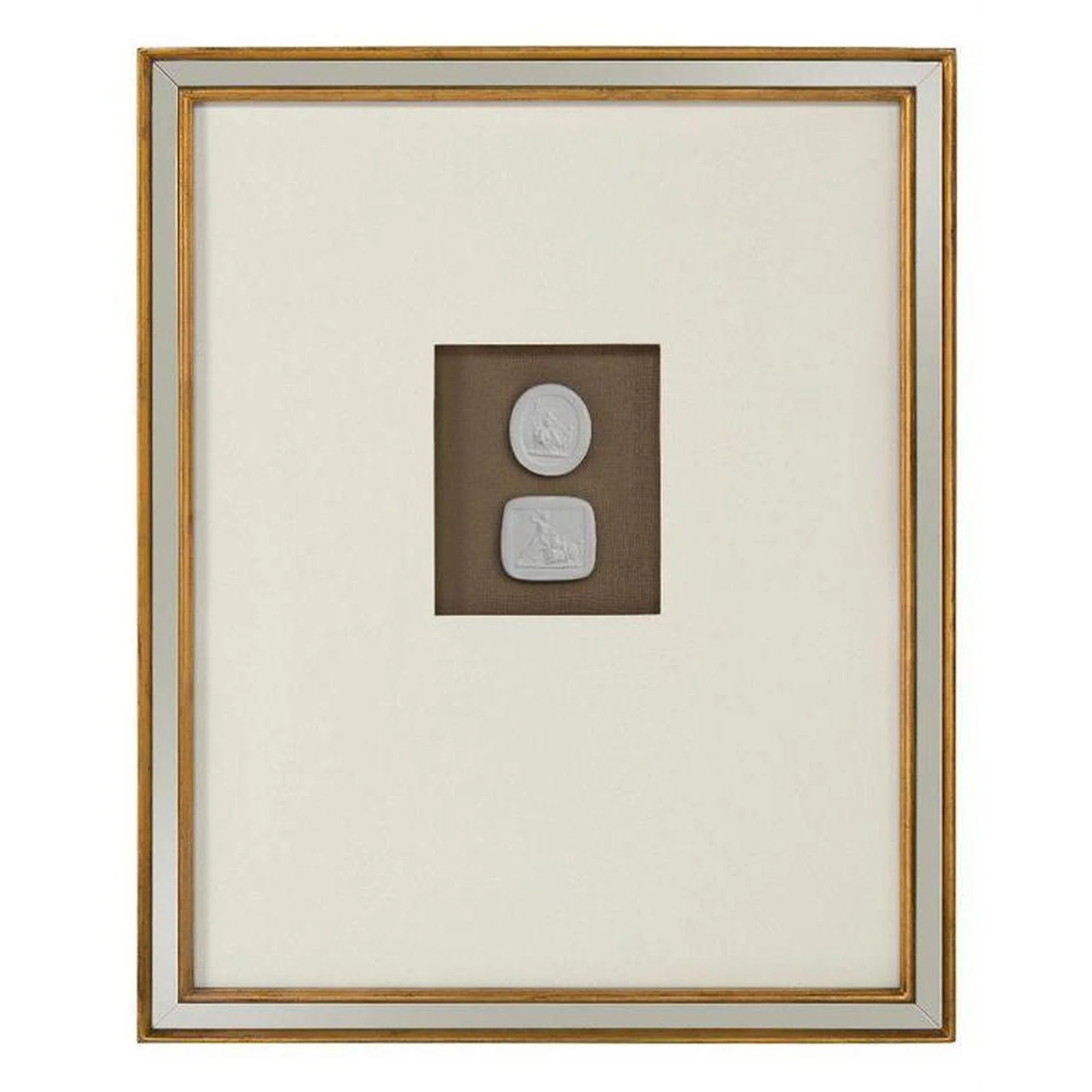 John Richard Mahogany Intaglio Wall Art - Image 7