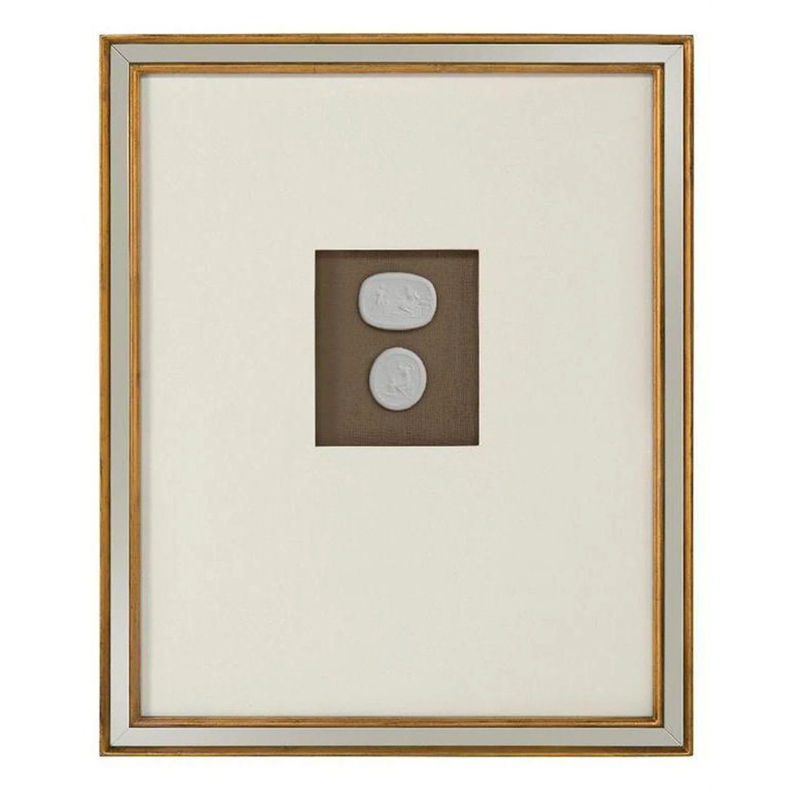 John Richard Mahogany Intaglio Wall Art - Image 8