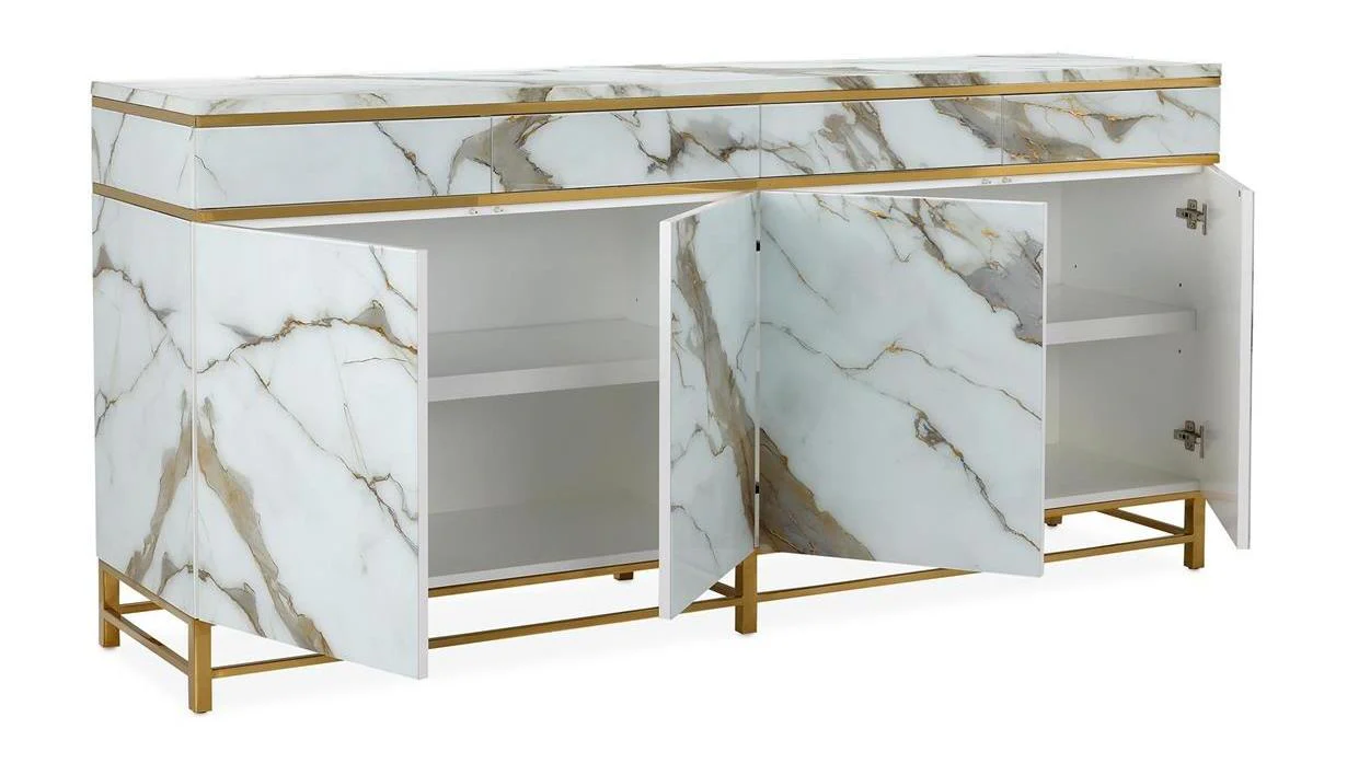John Richard Marbled Four-Door Sideboard - Image 2