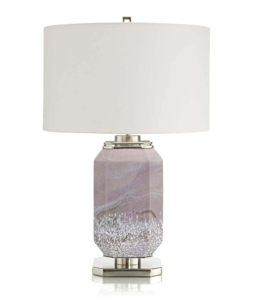 John Richard Marbled Mauve Table Lamp - Image 2