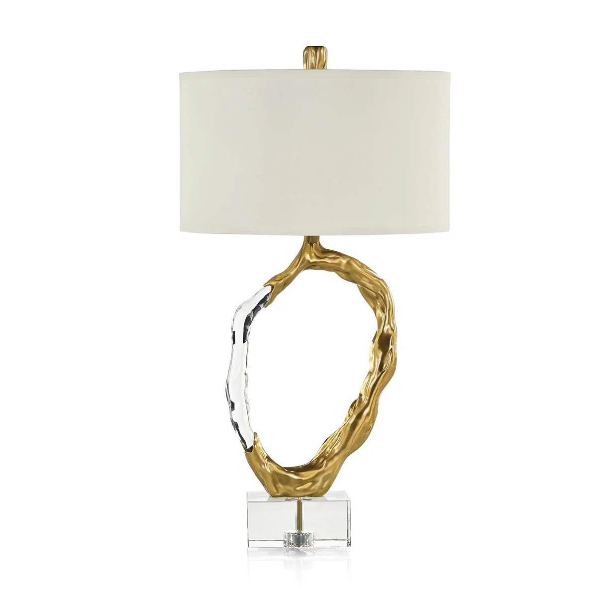 John Richard Metallic Ice Table Lamp, Brass - Image 2