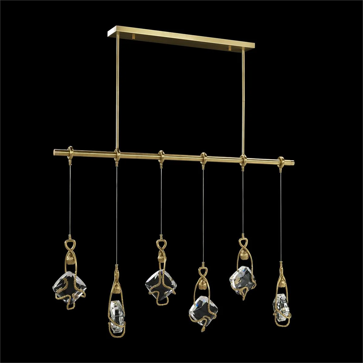 John Richard Mirelle Six-Light Horizontal Chandelier - Image 2