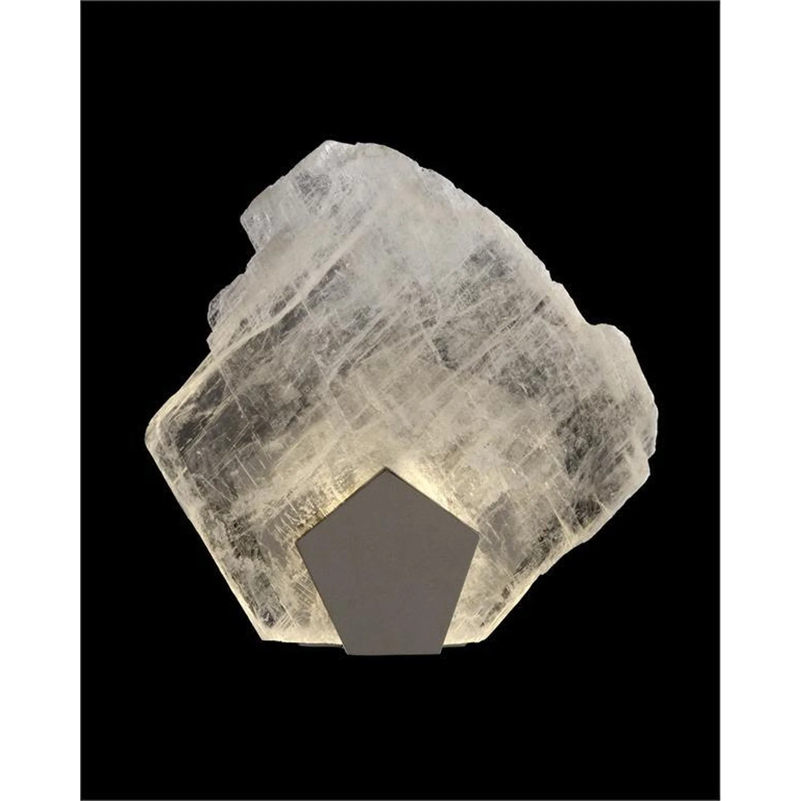 John Richard Moonlight Sonata Selenite Pane Single Light Wall Sconce - Image 2