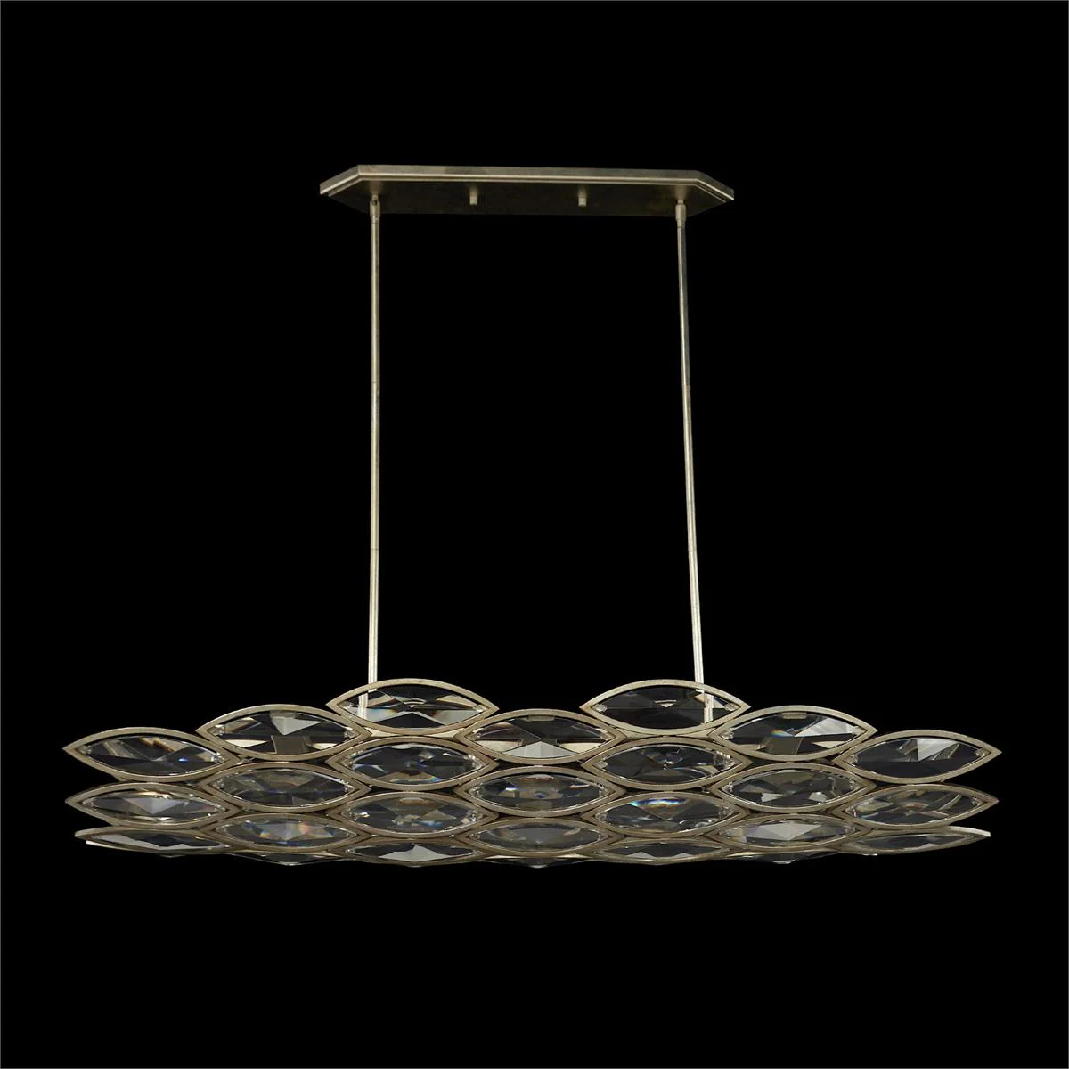 John Richard Petaline Six-Light Horizontal Chandelier - Image 2