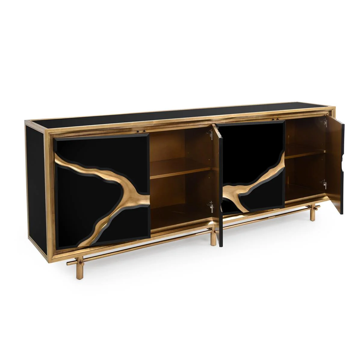 John Richard Revne Black Credenza - Image 3