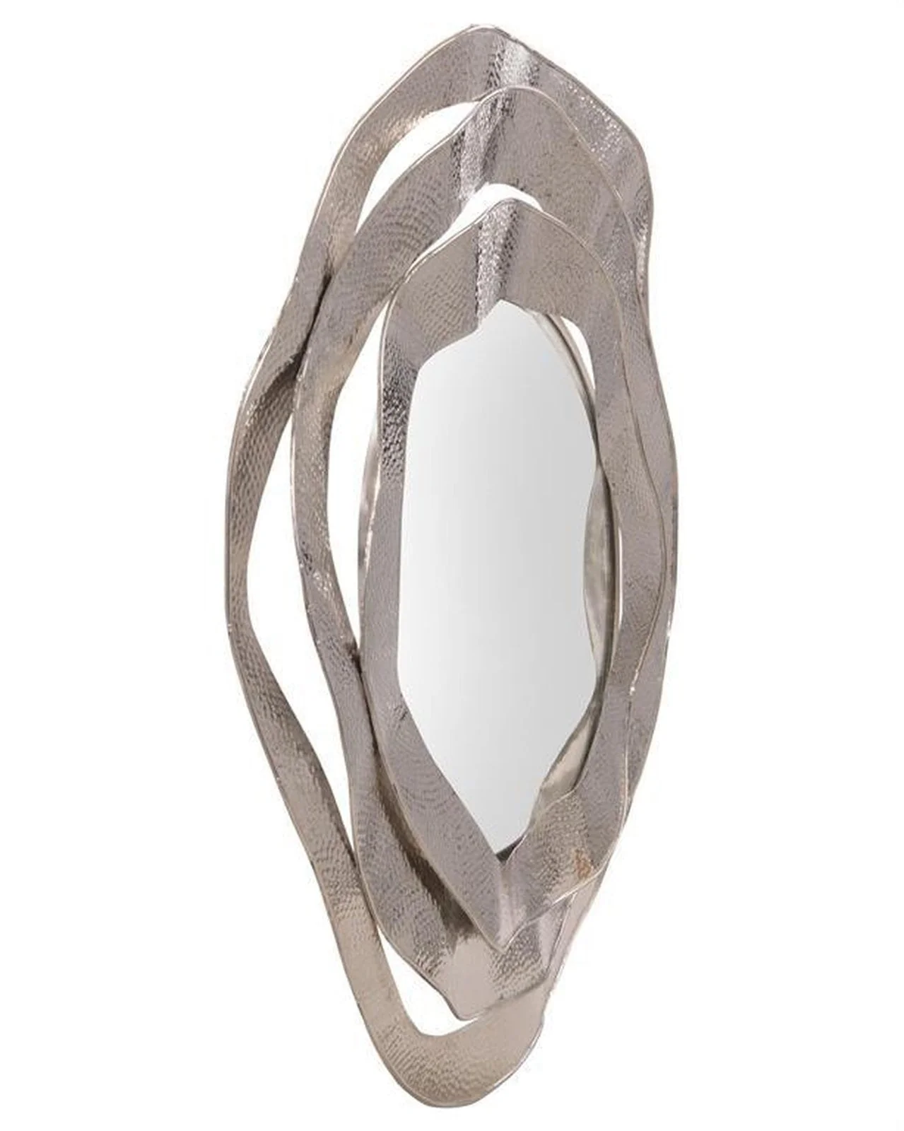 John Richard Ripple Frame Mirror in Nickel - Image 2