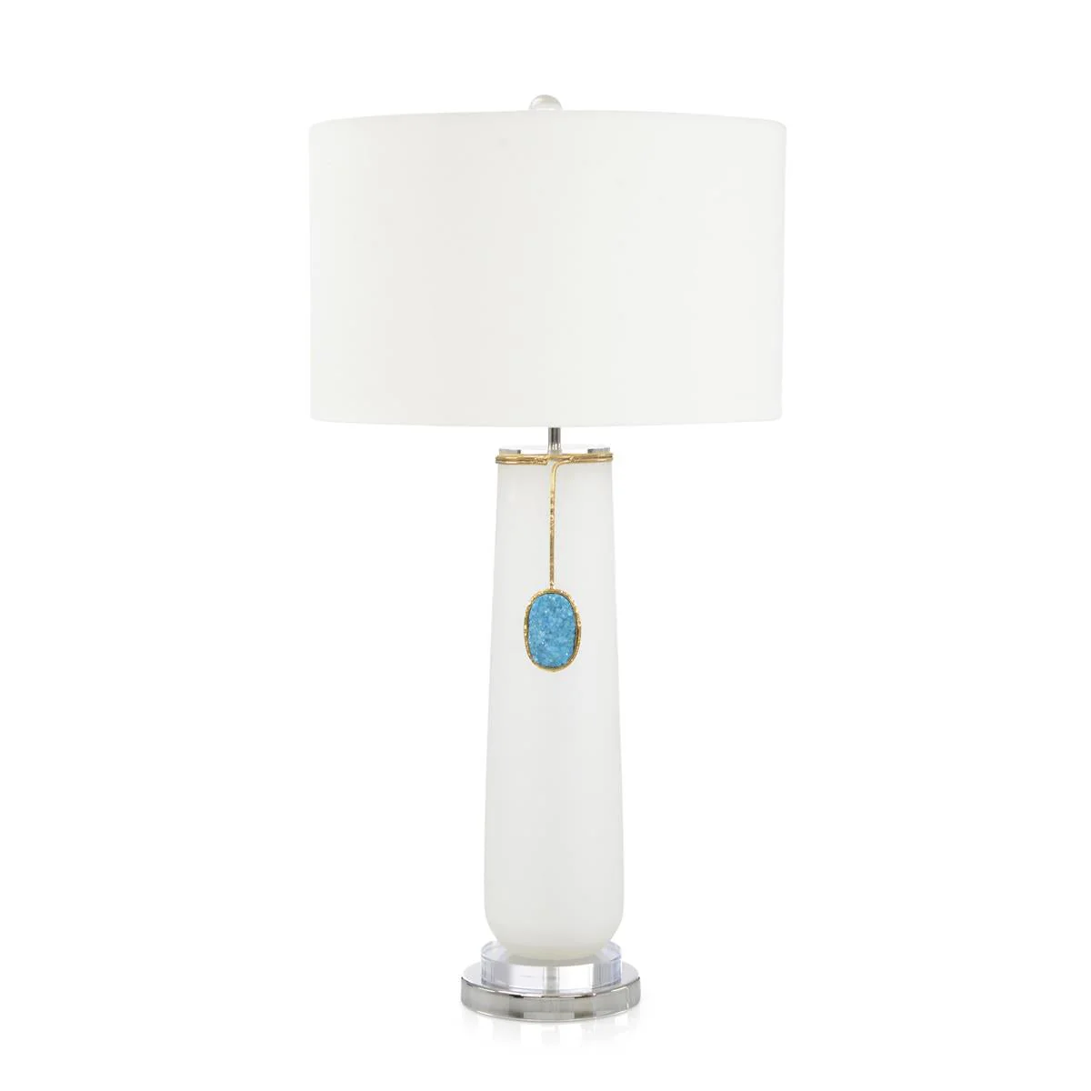 John Richard Rounded Cerulean Pendant Table Lamp - Image 3