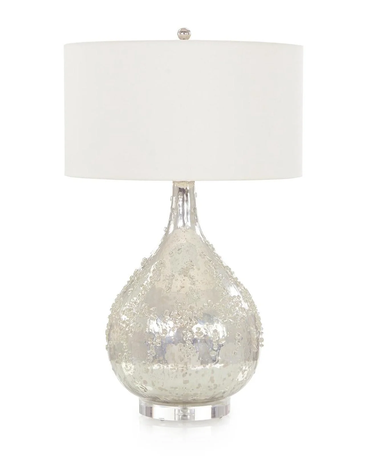 John Richard Silver Glass Table Lamp - Image 2