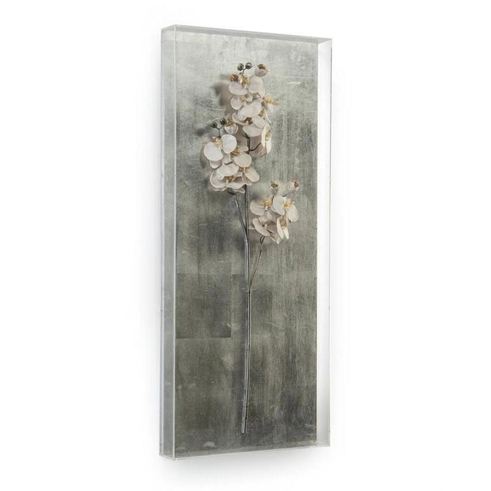 John Richard Silver Orchid Wall Art - Image 2