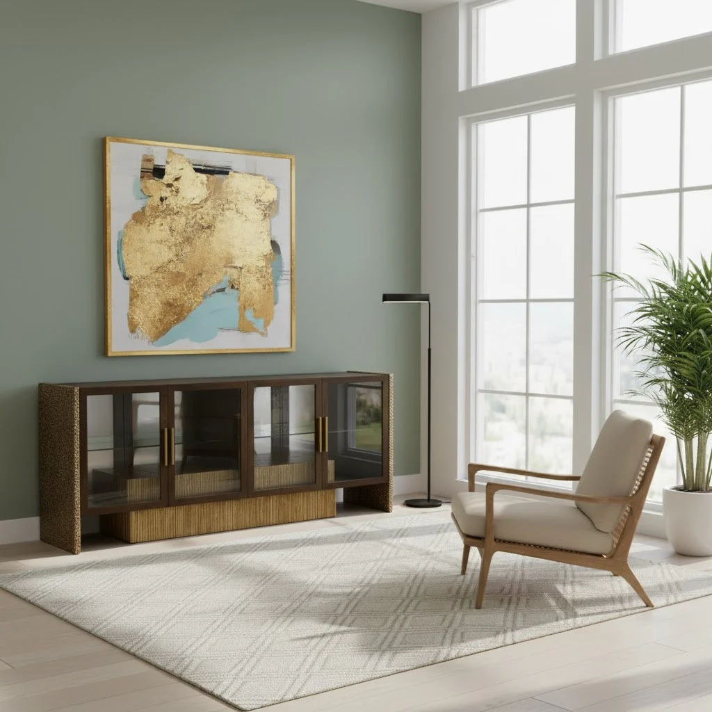 John Richard Suffolk Four-Door Lighted Credenza - Image 2