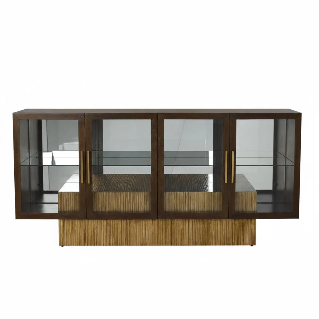 John Richard Suffolk Four-Door Lighted Credenza - Image 3
