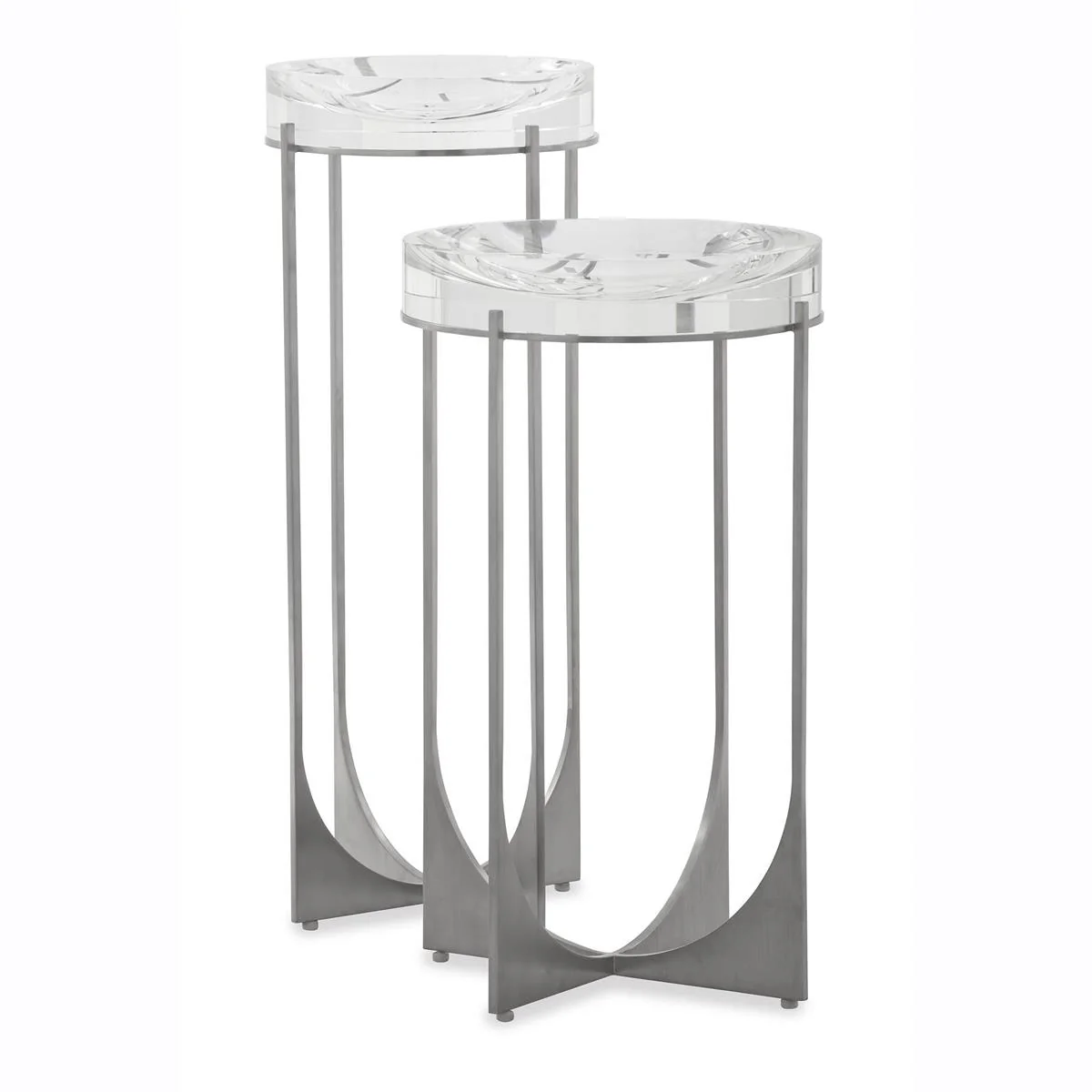 John Richard Svelte Martini Table I, Silver - Image 2
