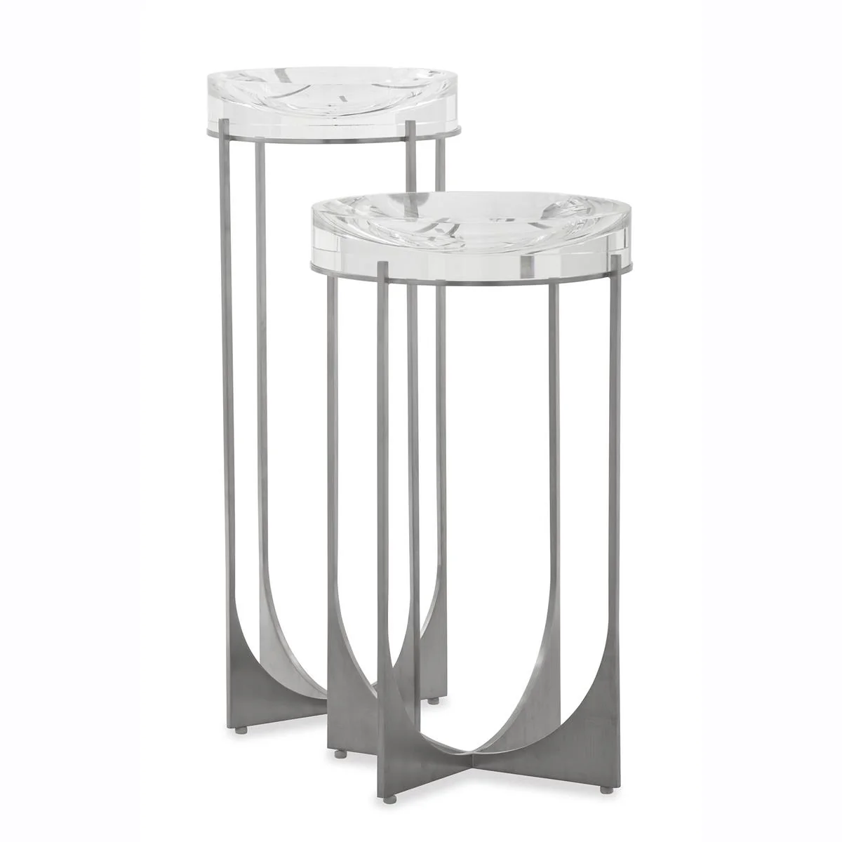 John Richard Svelte Martini Table II, Silver - Image 2