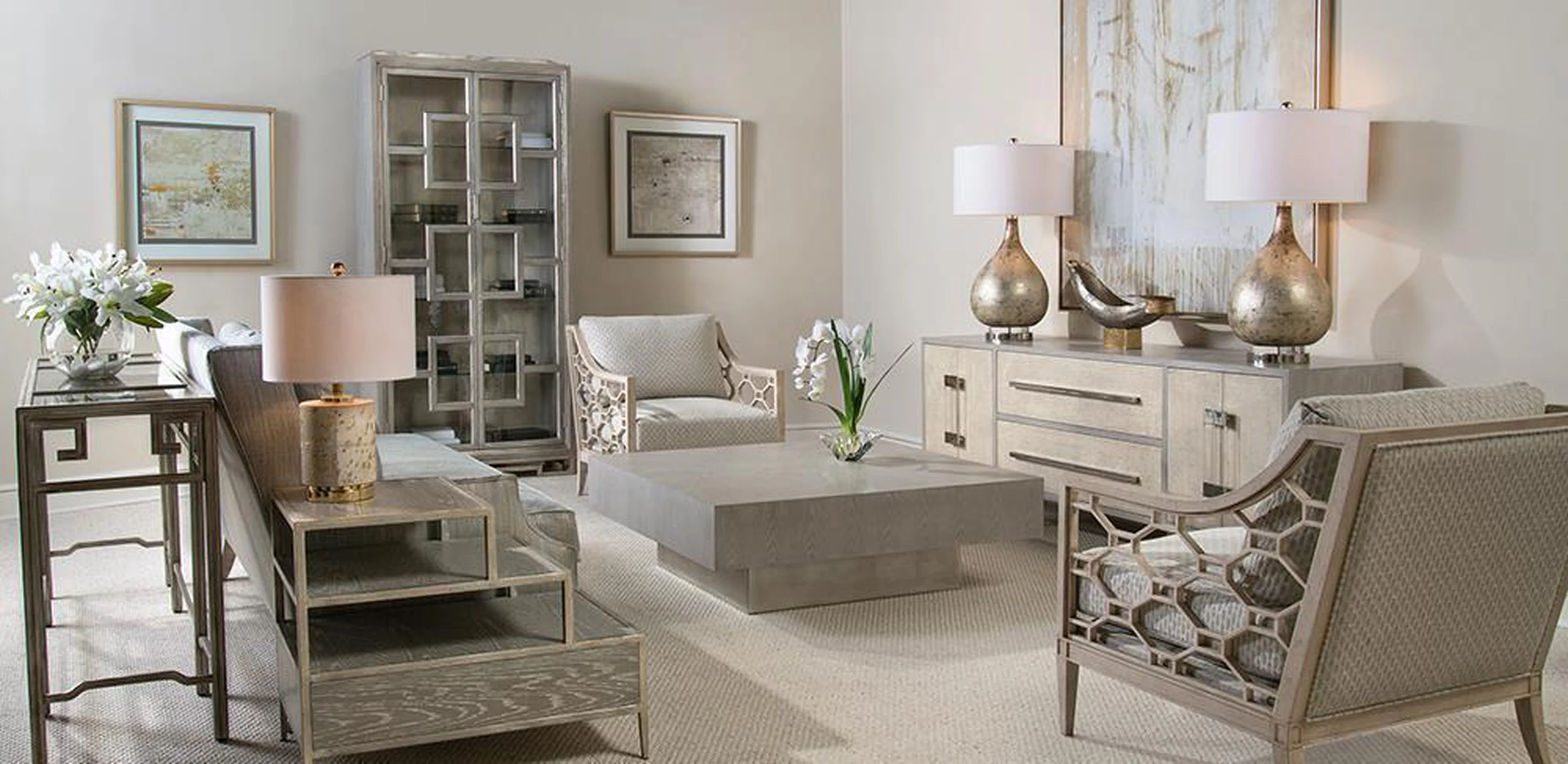 John Richard Table Lamp in Weathered Silver Finish - Image 3