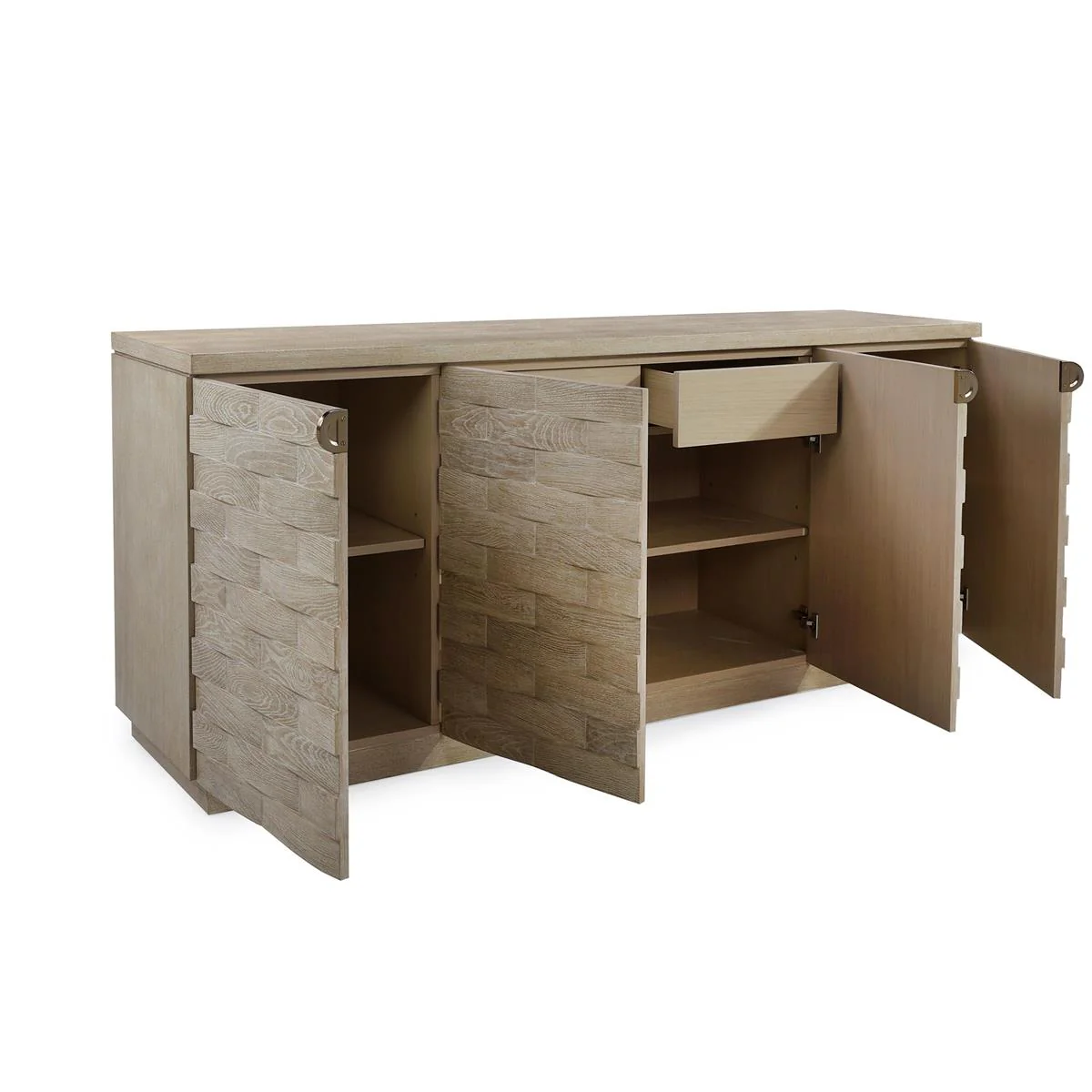 John Richard Tessere Four-Door Credenza, Limed - Image 2