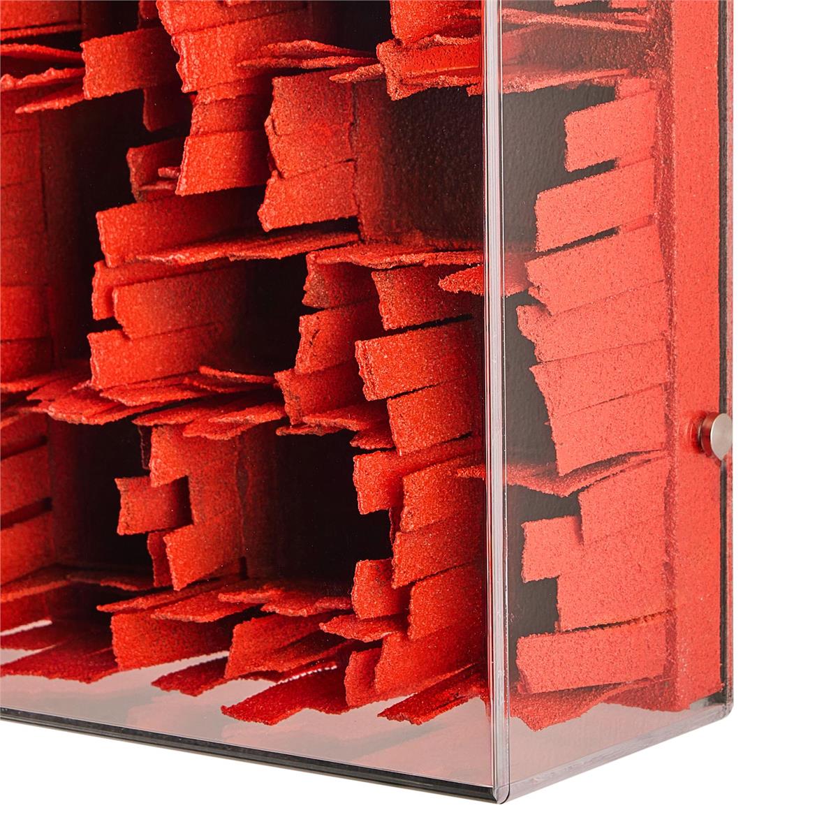 John Richard Tony Fey's Weathered Geometry, Red - Image 2