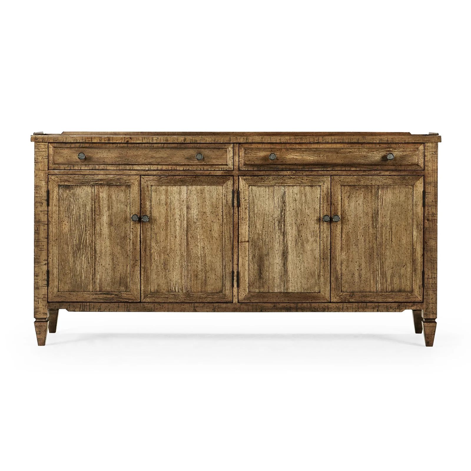 Jonathan Charles 34" Medium Driftwood Four Door Sideboard (491025-DTM) - Image 3