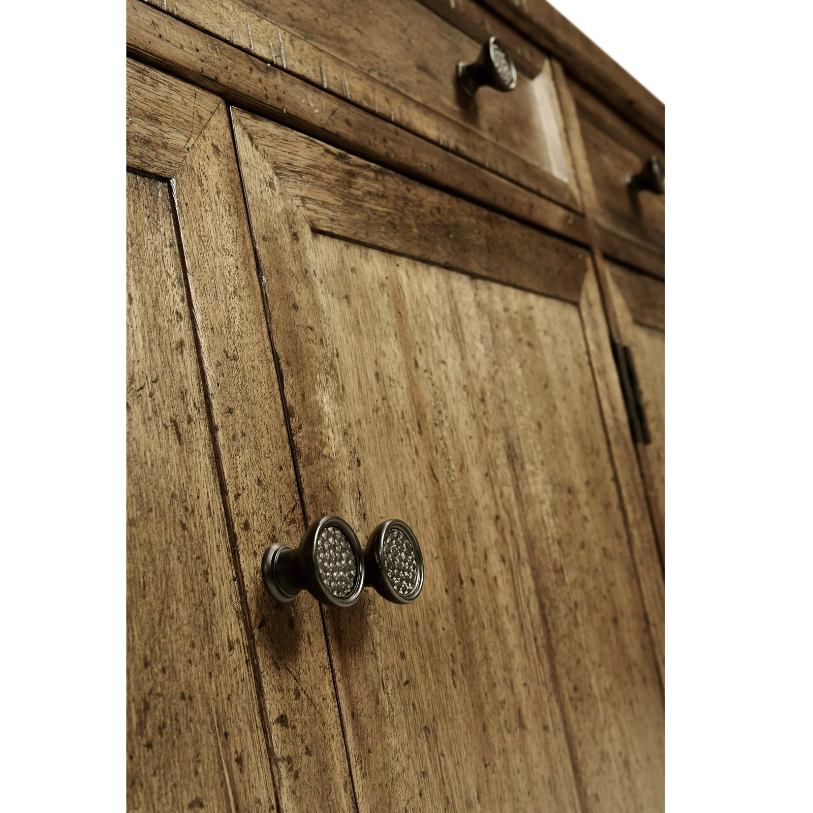 Jonathan Charles 34" Medium Driftwood Four Door Sideboard (491025-DTM) - Image 4