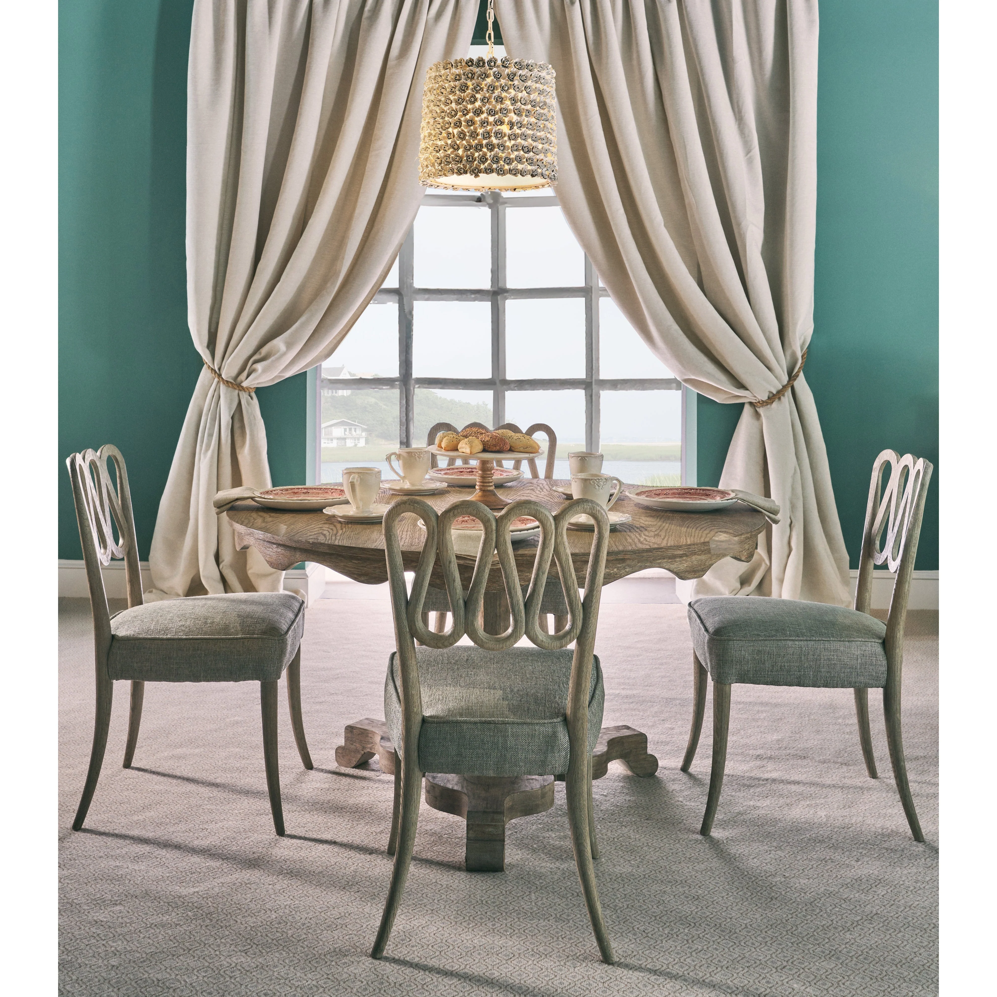 Jonathan Charles Ampney Side Chair - Set of 2 - Image 2