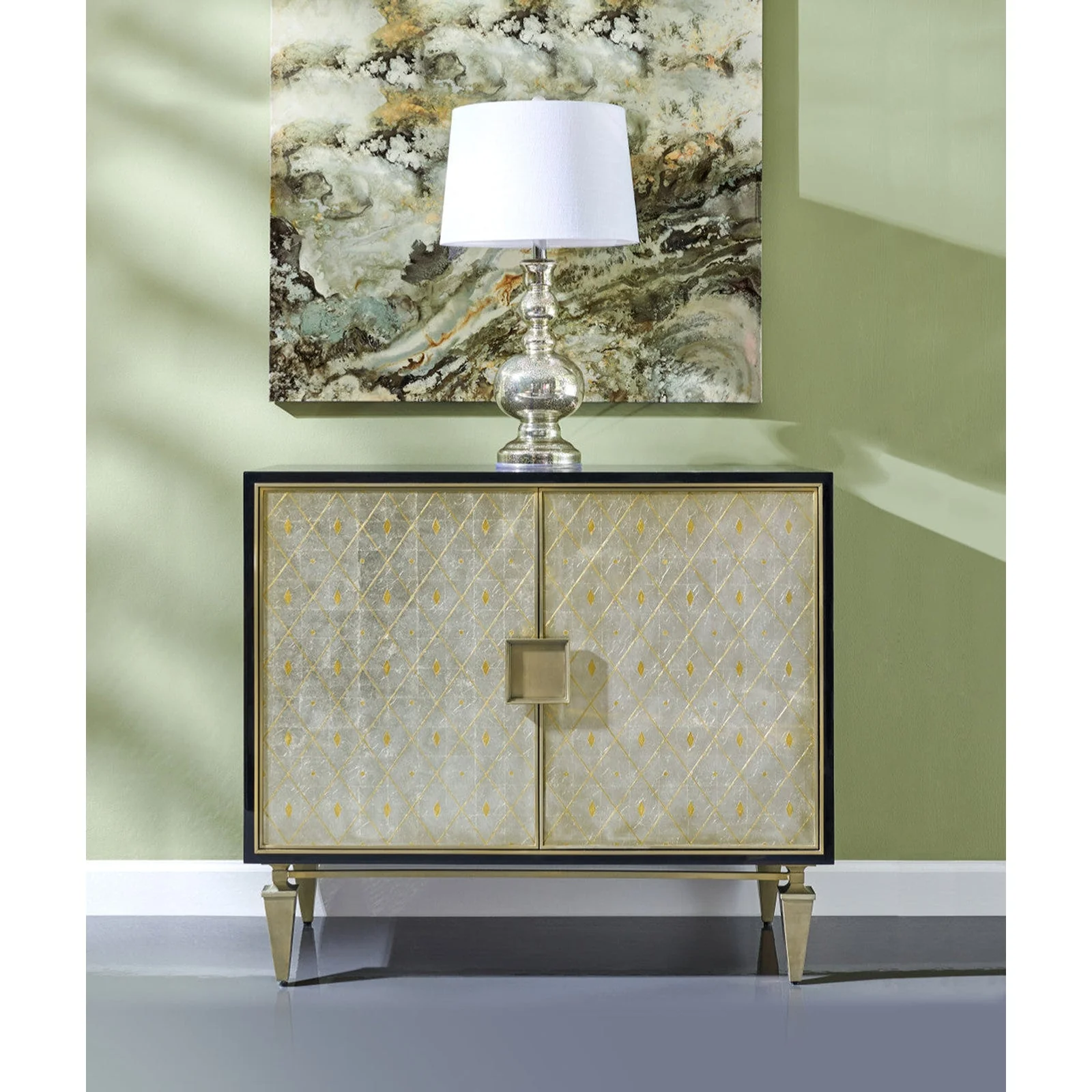 Jonathan Charles Barcelona Accent Cabinet (496070-PSG) - Image 2