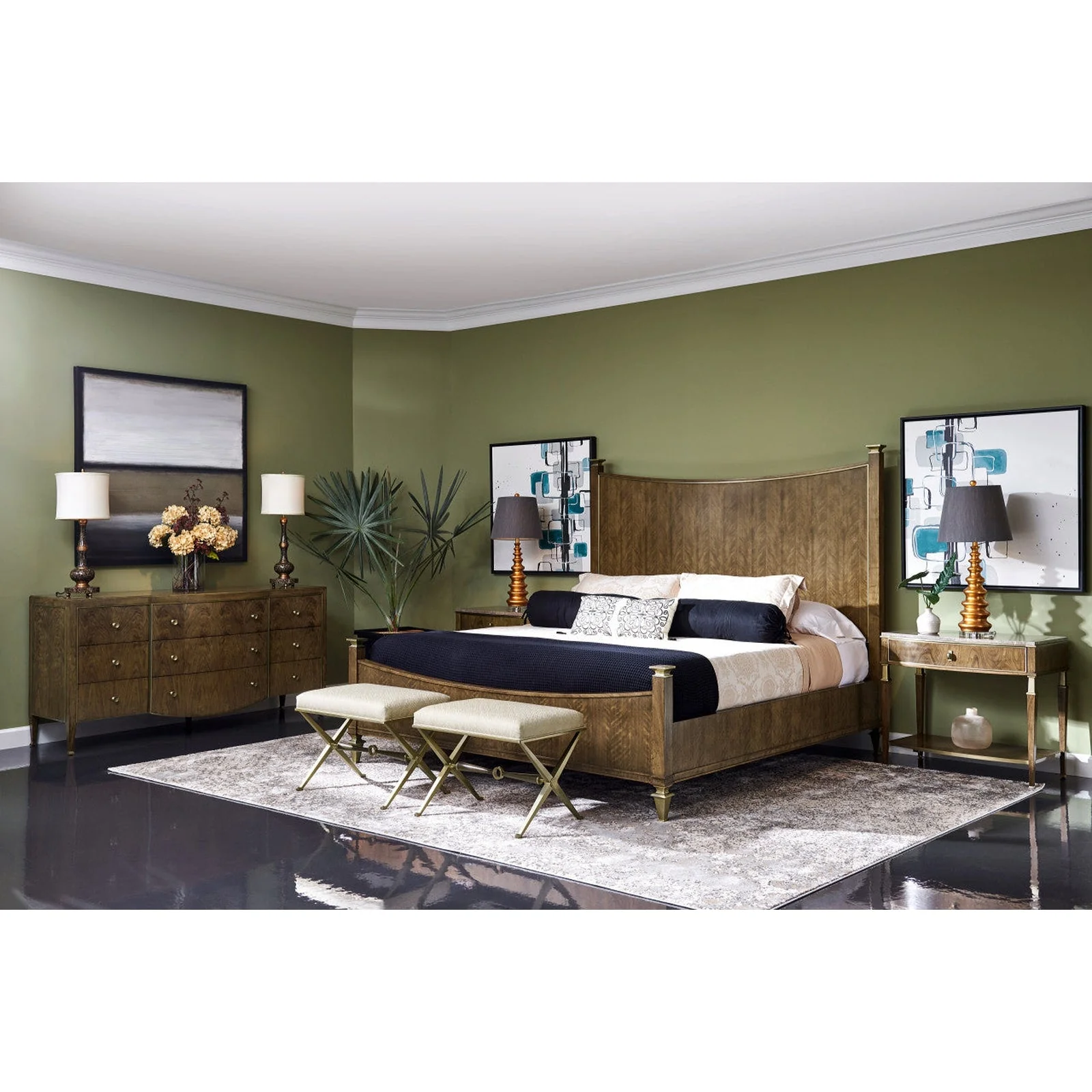 Jonathan Charles Barcelona Us King Bed (496079-USK-WBA) - Image 2