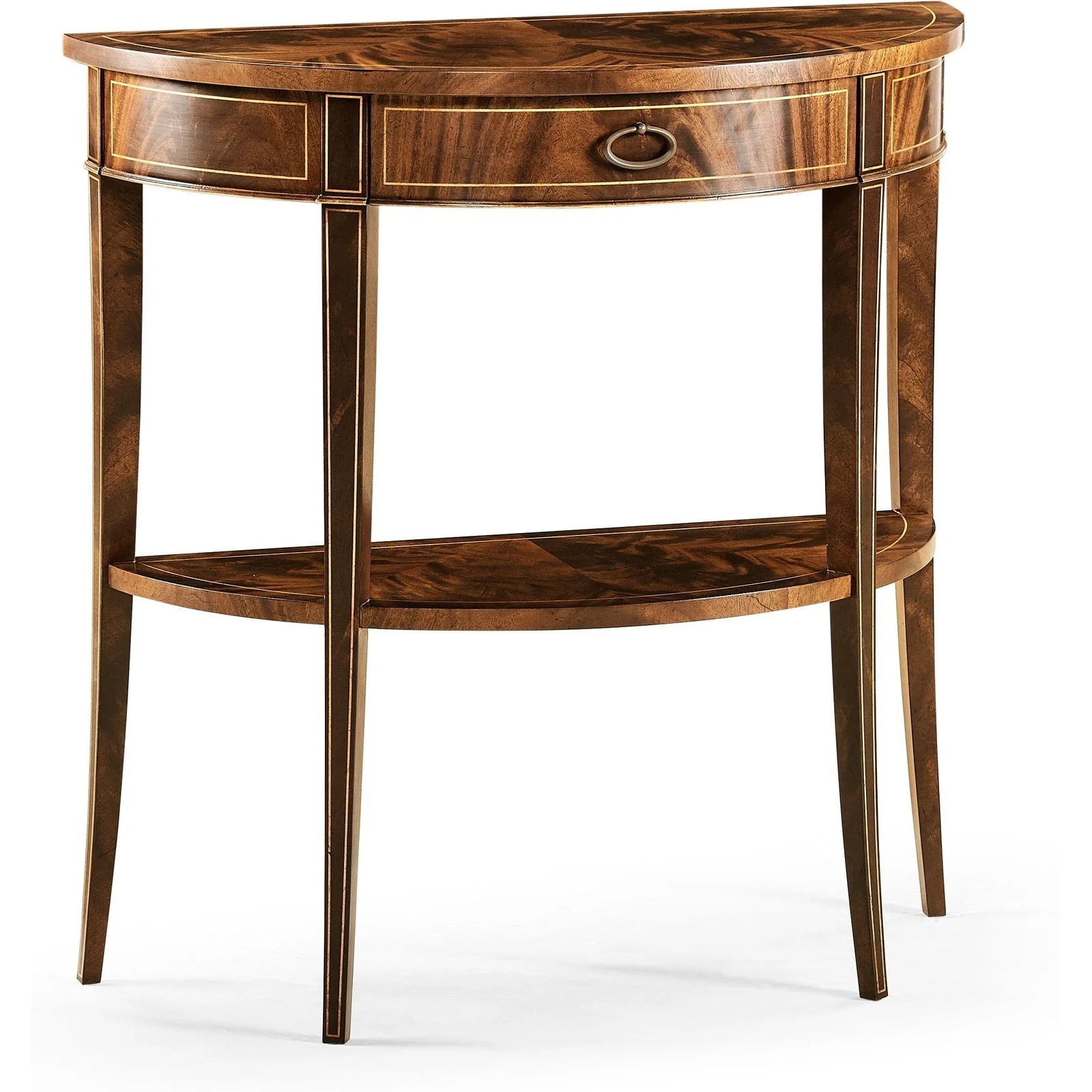 Jonathan Charles Boxwood Stringing Demilune Console (494002-LAM) - Image 3