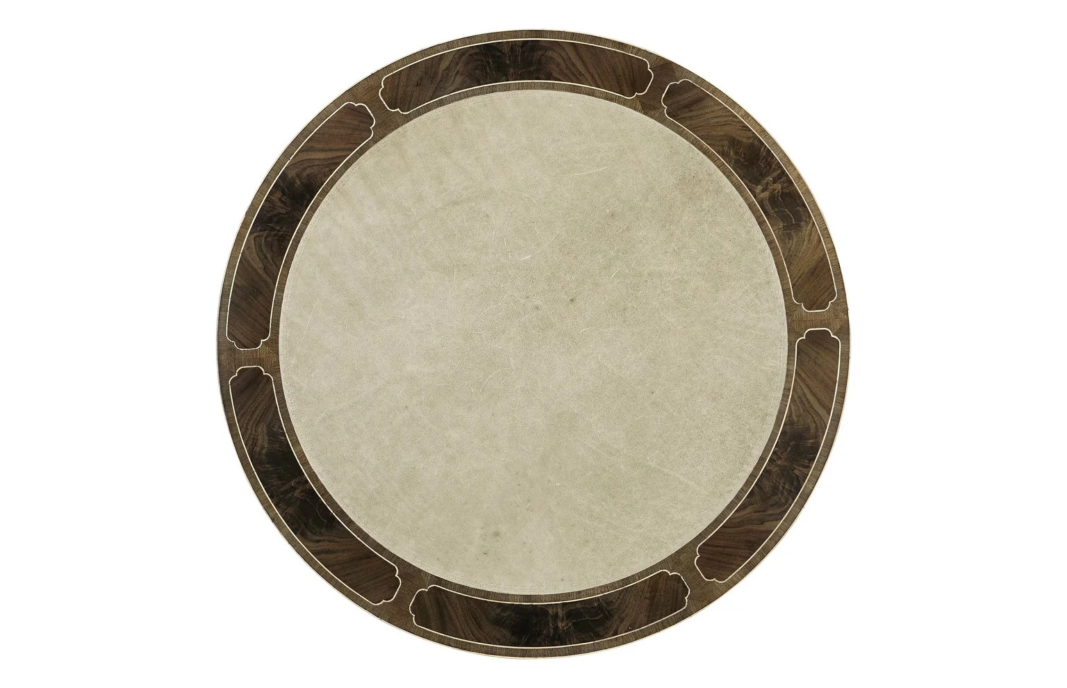 Jonathan Charles Buckingham Bleached Mahogany Drum Table - Image 4