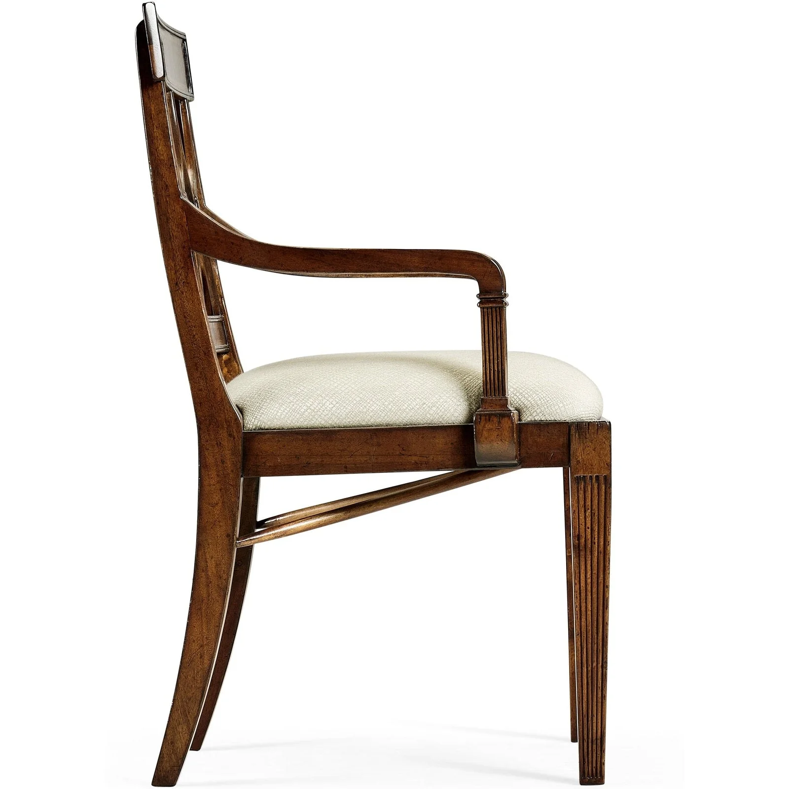 Jonathan Charles Buckingham Curved Back Arm Chair (494347-AC-MAH-F200) - Set of 2 - Image 3