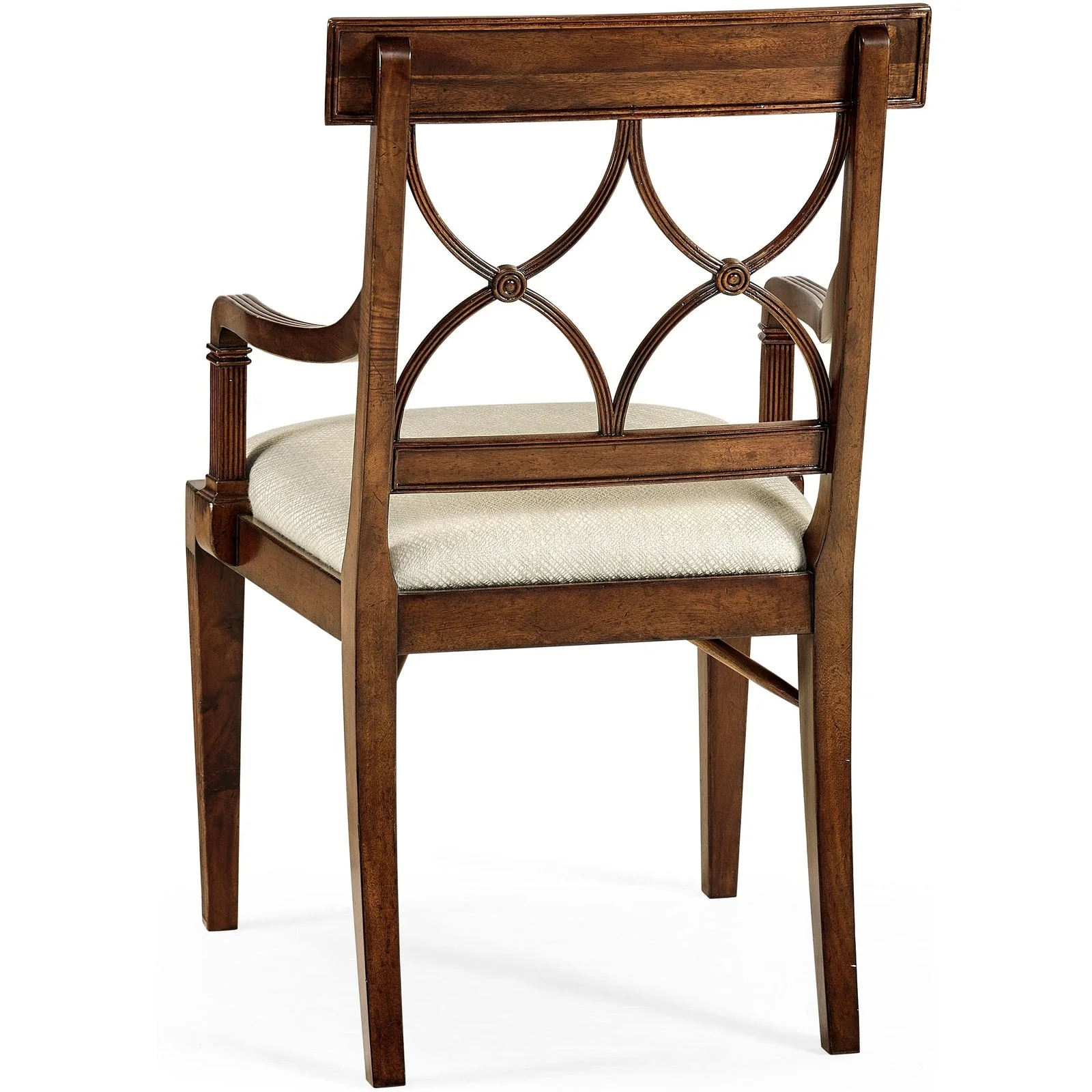 Jonathan Charles Buckingham Curved Back Arm Chair (494347-AC-MAH-F200) - Set of 2 - Image 4