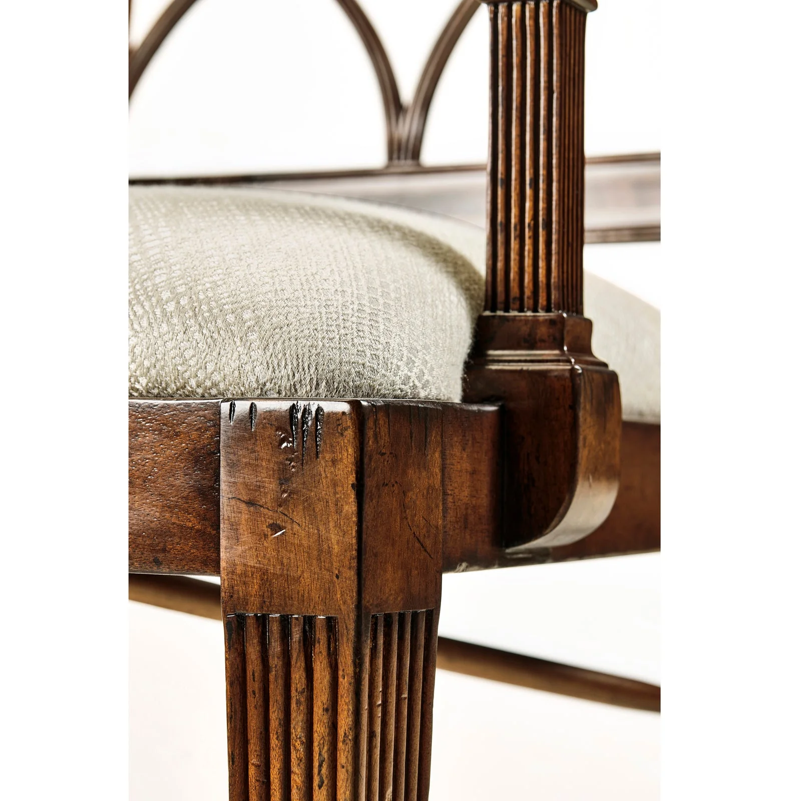 Jonathan Charles Buckingham Curved Back Arm Chair (494347-AC-MAH-F200) - Set of 2 - Image 7