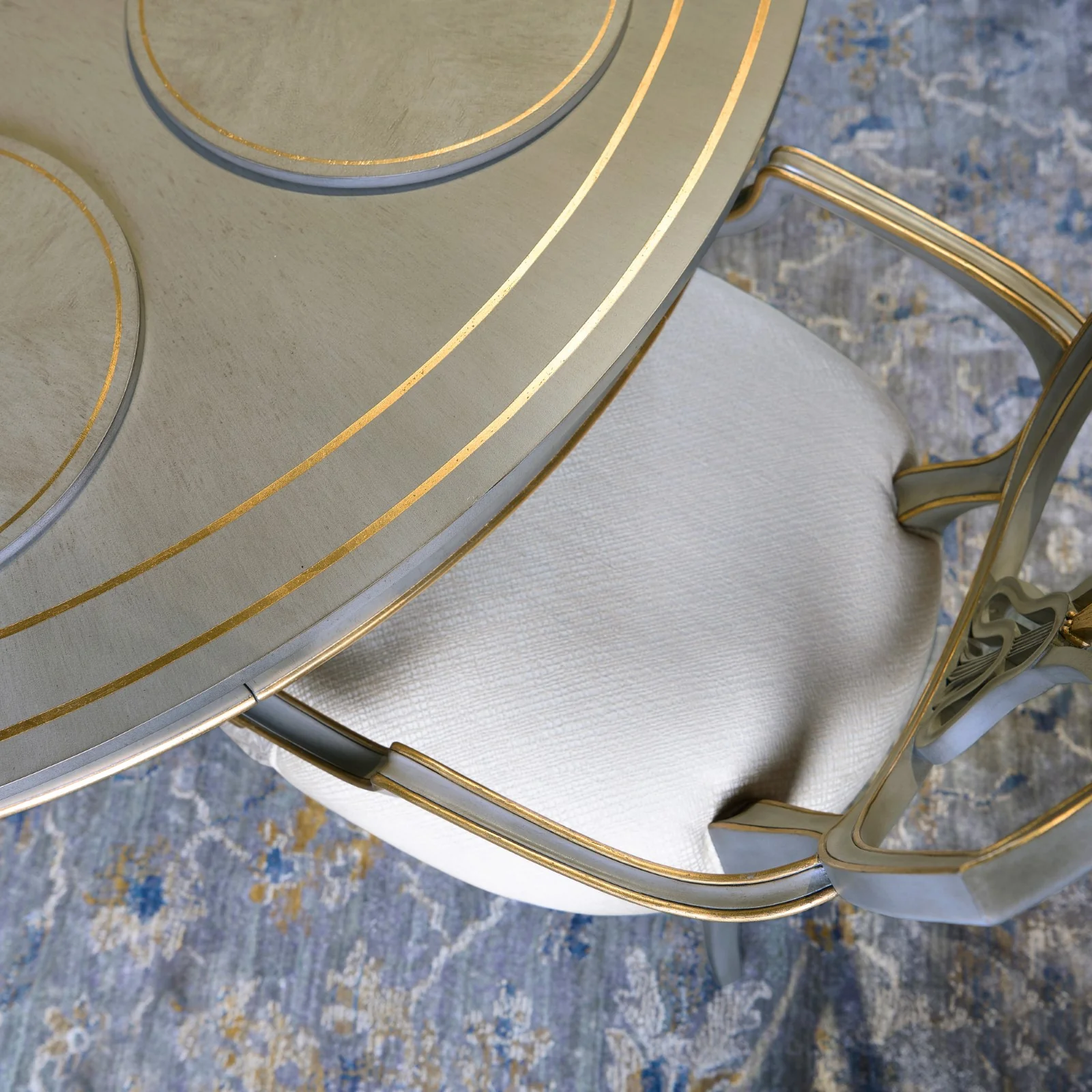 Jonathan Charles Buckingham Round Dining Table - Image 6