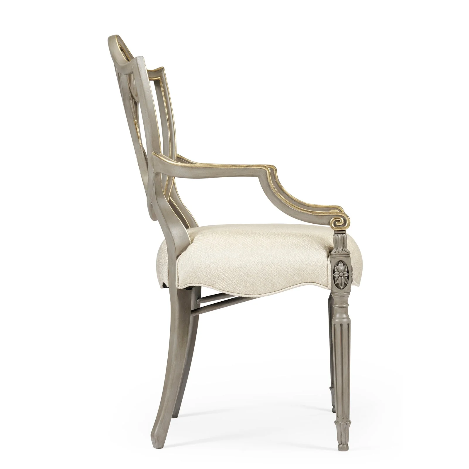 Jonathan Charles Buckingham Gilded Dining Armchair (495819-AC-PBG-F200) - Set of 2 - Image 3