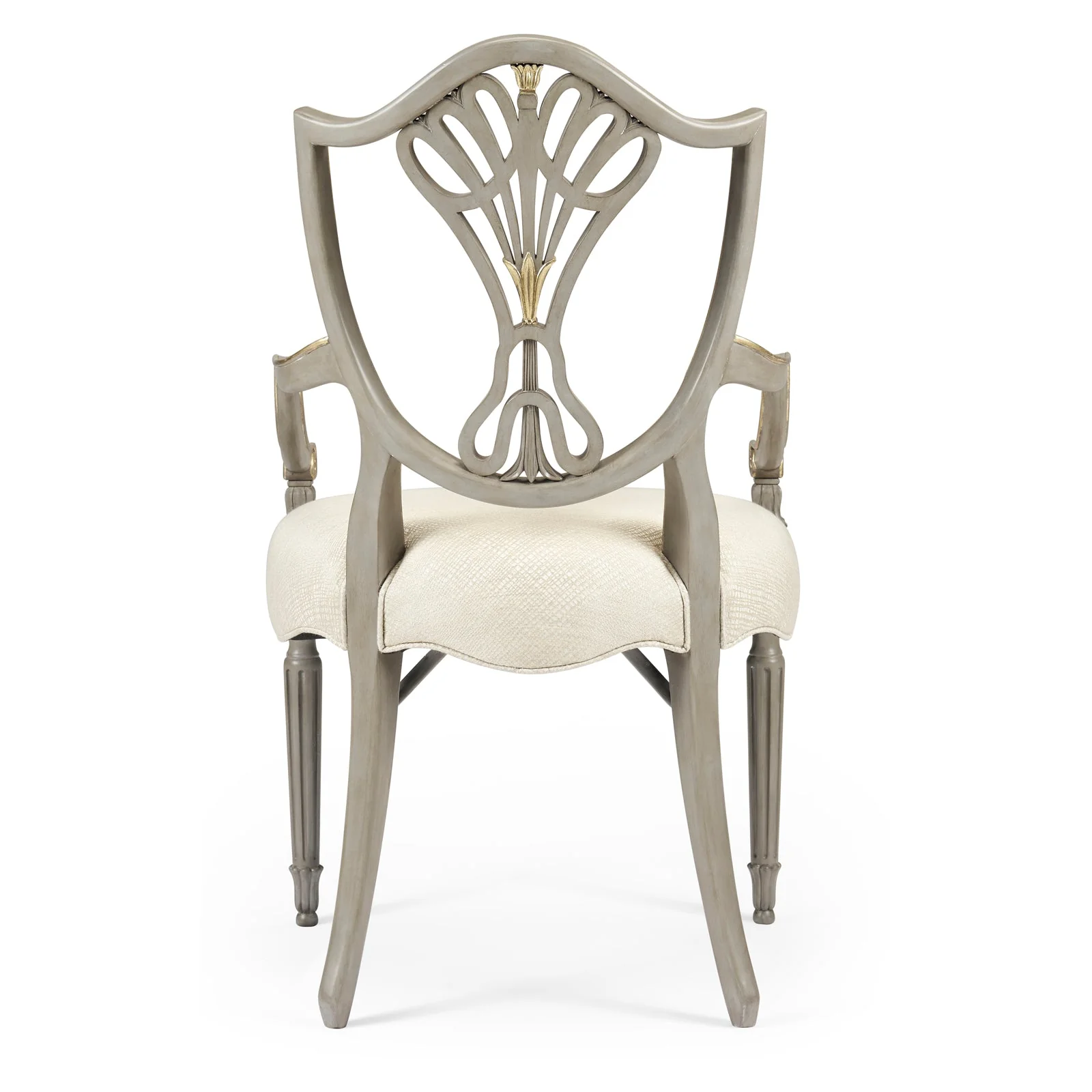 Jonathan Charles Buckingham Gilded Dining Armchair (495819-AC-PBG-F200) - Set of 2 - Image 4